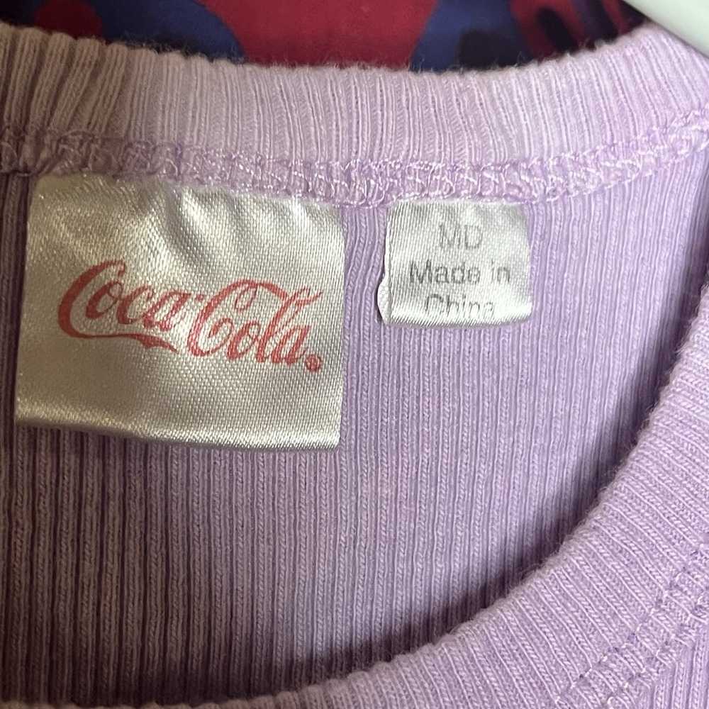 ๐ 3 for $12 BUNDLE Coca Cola Fanta Orange Tie-Dye Lavender Tank Top - Picture 3 of 3
